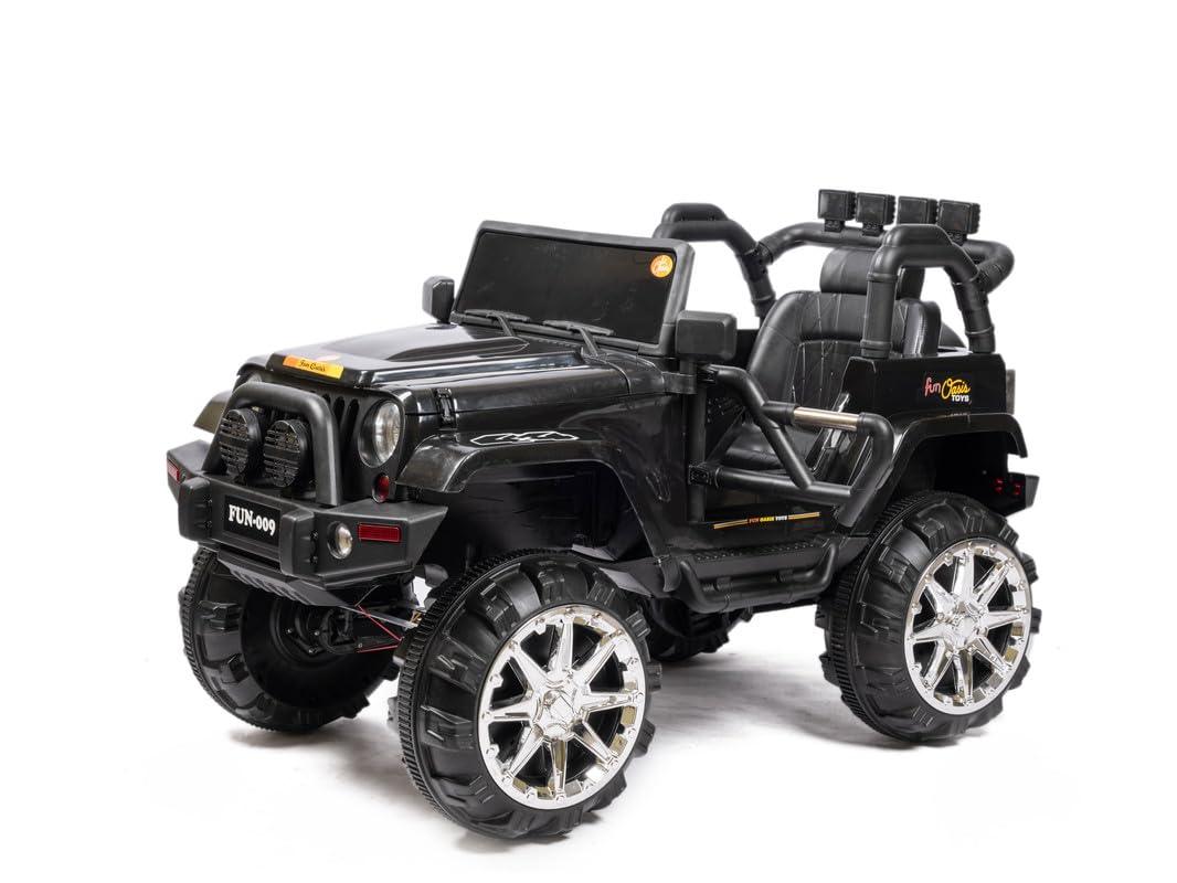 PATOYS Kids Battery Operated 4x4 Big Size Jeep 12V Battery Jeep Battery Operated Ride On Jeep PATOYS