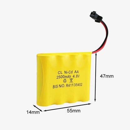 PATOYS | 3500mAh 4.8V Battery 4 Cell Pack CL Ni-Cd AA Replacement Parts PATOYS