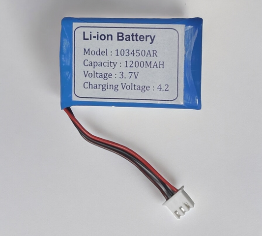 PATOYS | Li-ion battery Model: 103450AR Capacity: 1200MAH Voltage: 3.7V Charging voltage:4.2 - PATOYS
