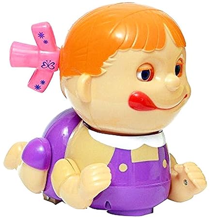 PATOYS | Naughty Baby Girl Musical Crawling Toy with Mummy Papa Saying Sound, Birthday Gift for Kids - PATOYS