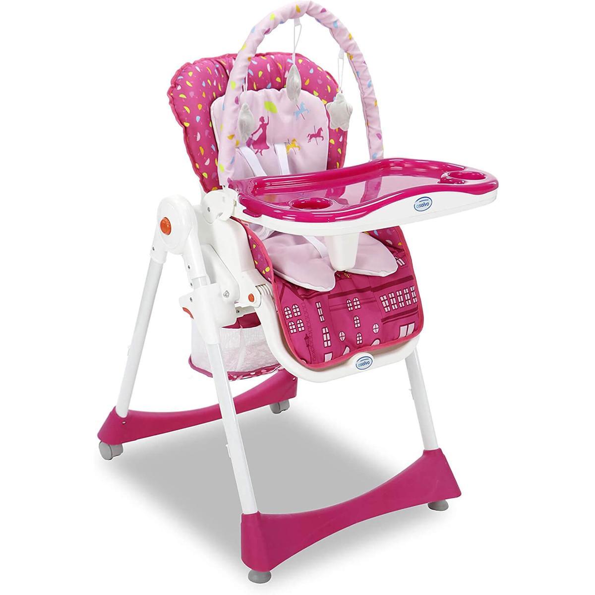 Asalvo | 13972 Elegant Trona Diseño Flor de Cerezo Japanese Design High Chair, Multi - Colour - PATOYS