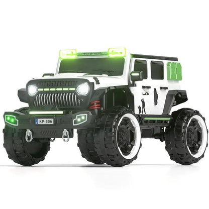 PATOYS | 12V 4 Wheel Drive 2 Seater Electric Battery Operated Ride on Jeep Truck for Kids Up to 8 Years KP906 (Colour May Vary) - PATOYS - PATOYS