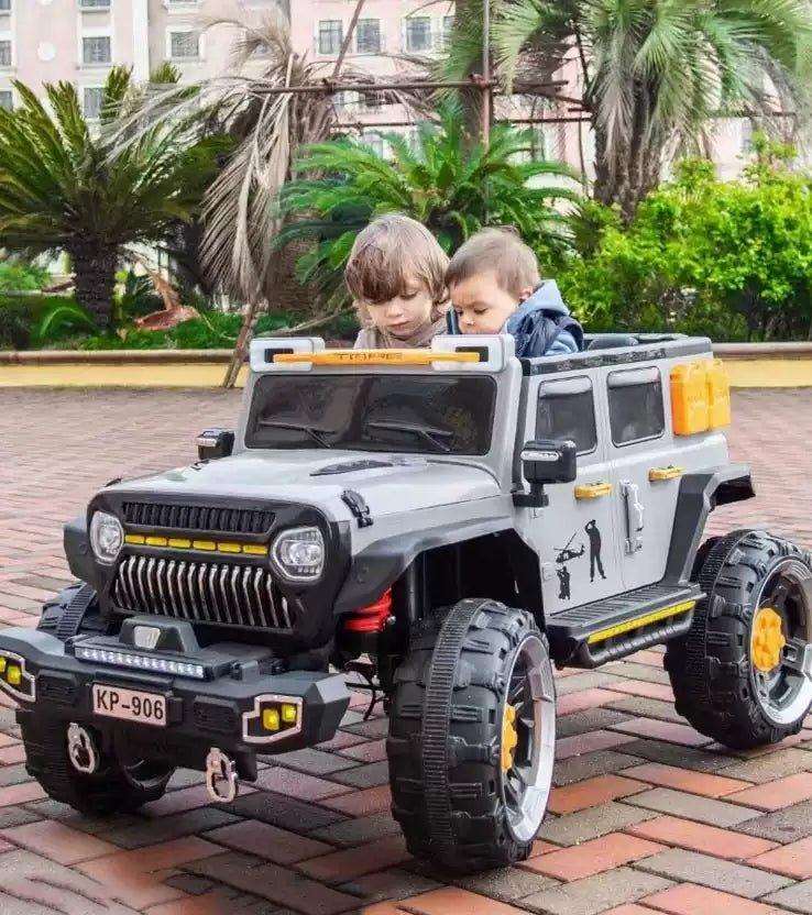 PATOYS | 12V 4 Wheel Drive 2 Seater Electric Battery Operated Ride on Jeep Truck for Kids Up to 8 Years KP906 (Colour May Vary) - PATOYS