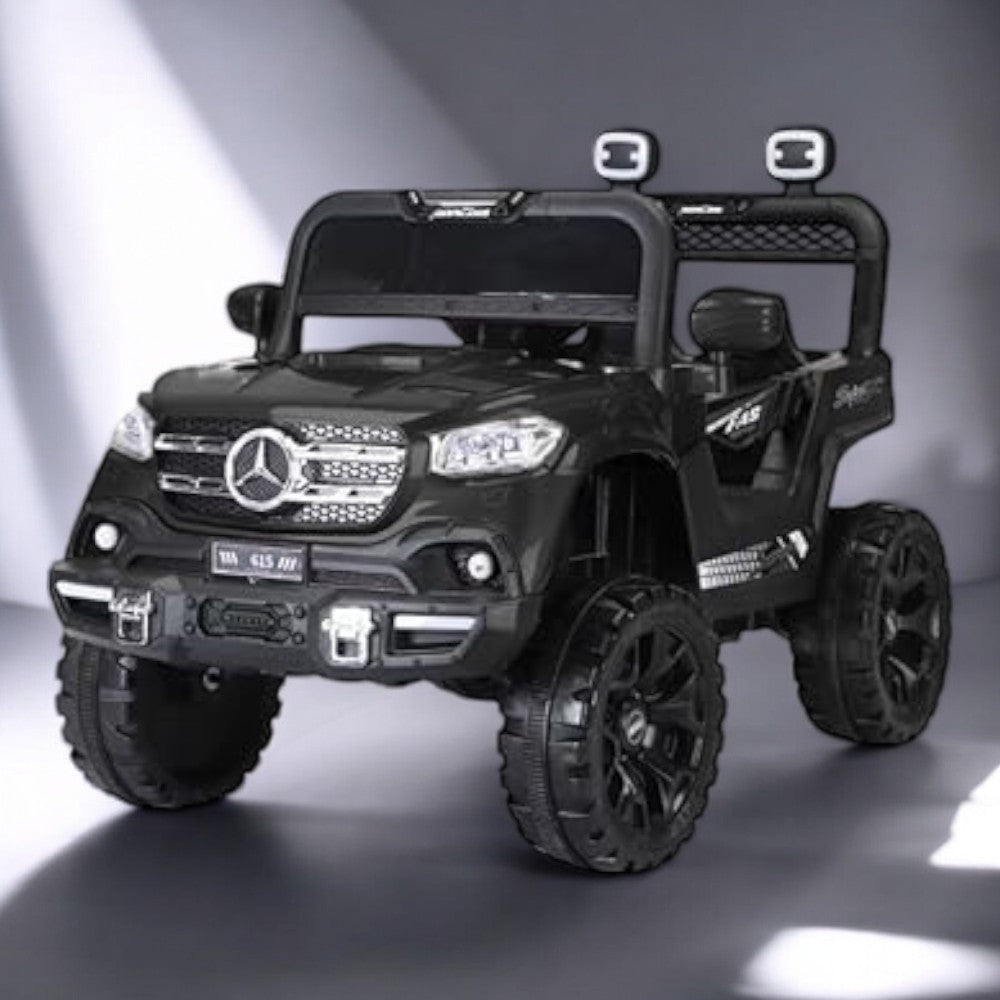 PATOYS | 12V Kids 4X4 Battery Operated Ride On Mercedes - 617 Jeep with Windshield Light, Music & Remote Control - PATOYS - 615 - jeep