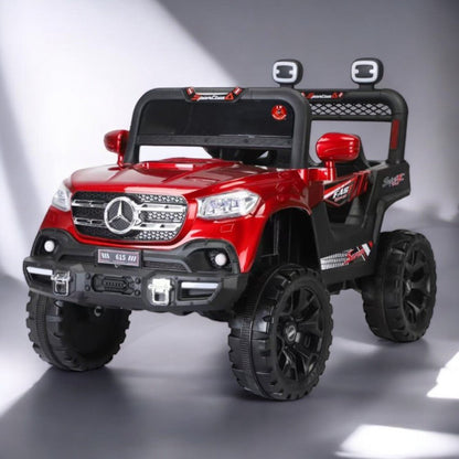 PATOYS | 12V Kids 4X4 Battery Operated Ride On Mercedes - 617 Jeep with Windshield Light, Music & Remote Control - PATOYS - 615 - jeep