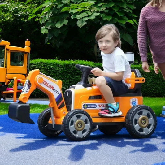 PATOYS | 12V Kids Excavator Battery Operated Ride - On JCB Truck (Model JR - 816) - PATOYS - JR - 816