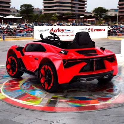 PATOYS | 12V Lamborghini Style Ride On Car | Model No. 603 - P | Metallic Colors - PATOYS - 603 - P - red