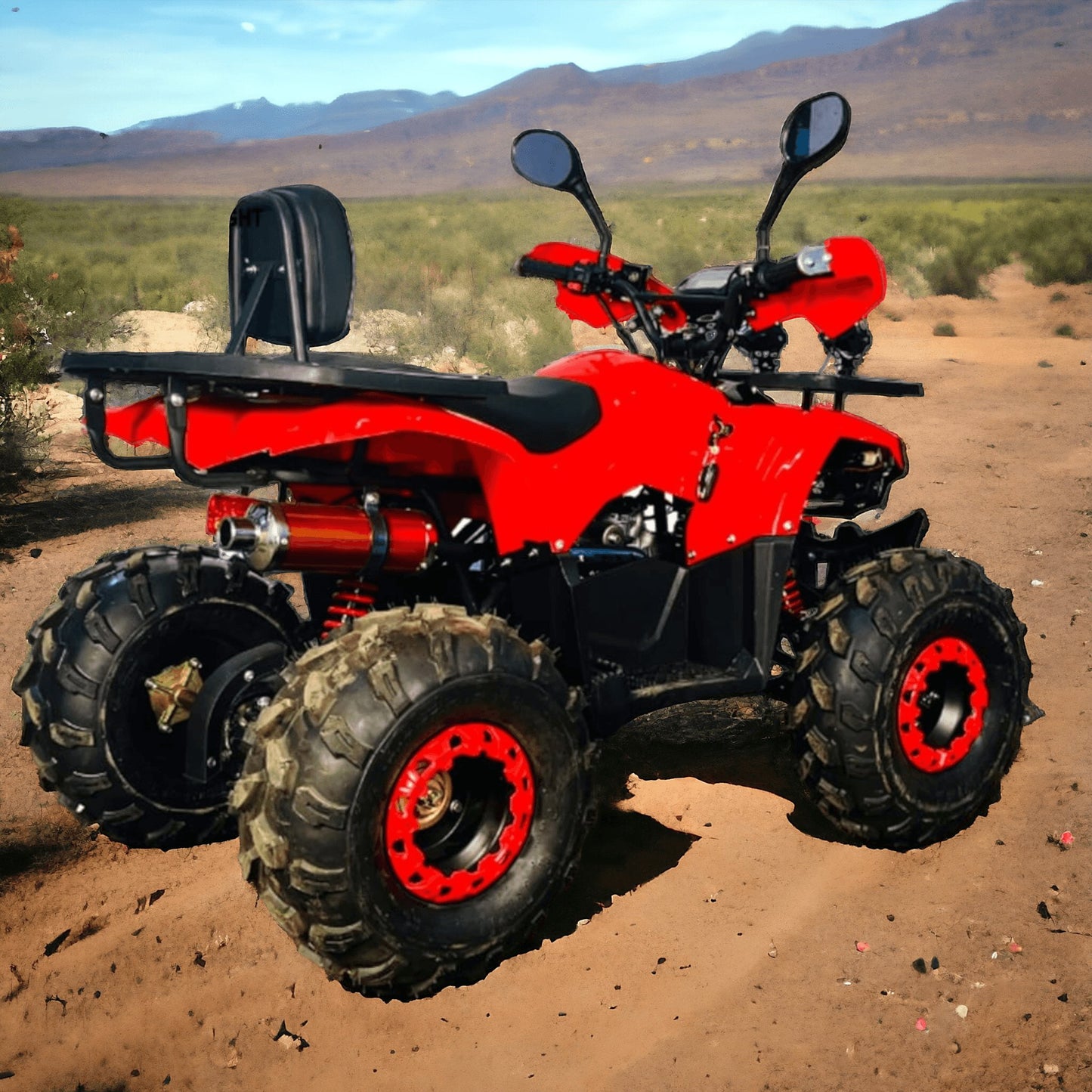 PATOYS | 135cc Powered MOUZER ATV - Red - PATOYS