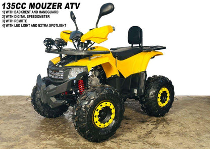 PATOYS | 135cc Powered MOUZER ATV - Yellow - PATOYS - PATOYS