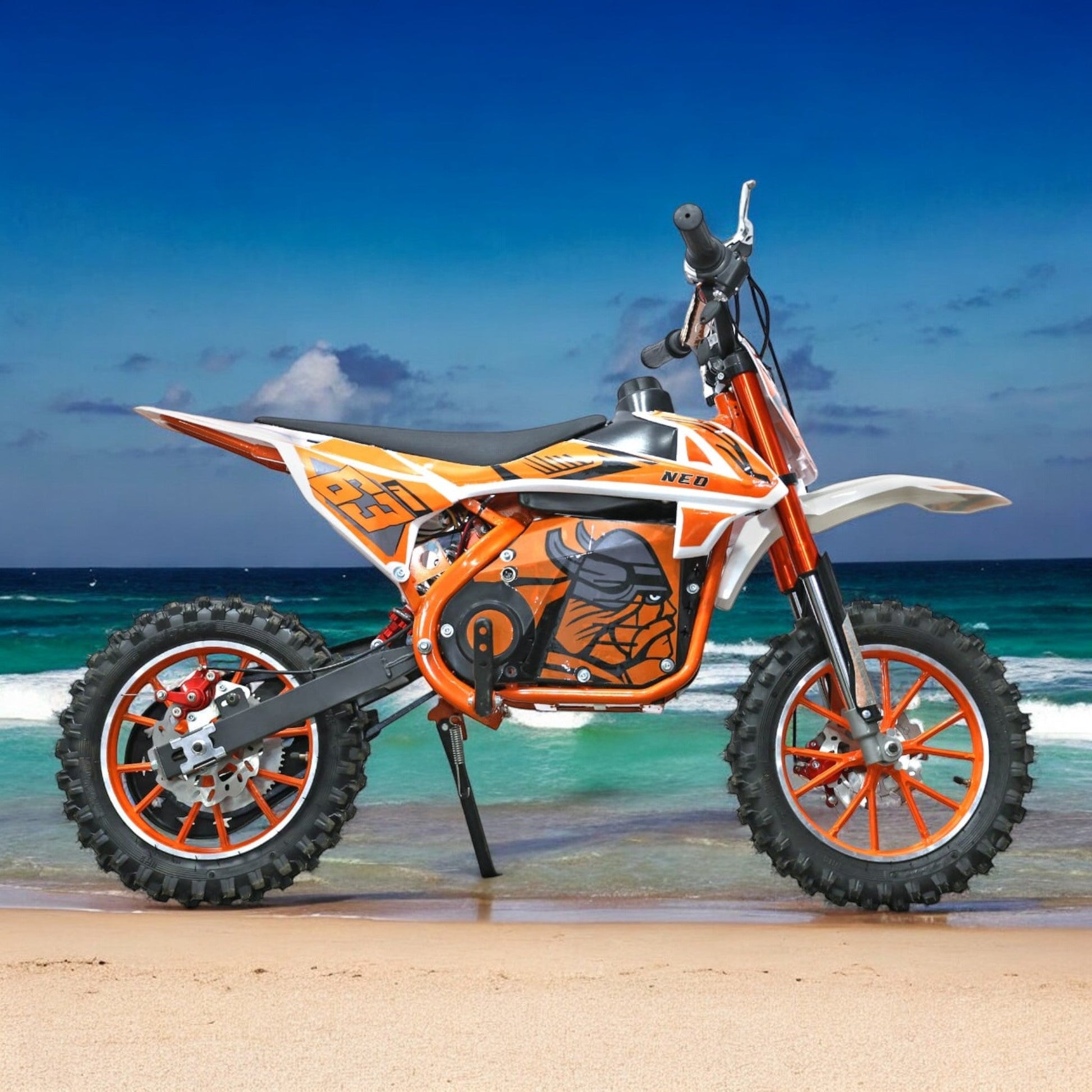 PATOYS | 24V Battery Dirt bike Pro Fighter Motorcycle for Children with Disc Brake for kids - PATOYS - 24v - DirtbikePro - Orange