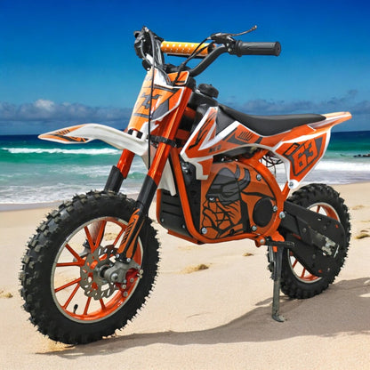 PATOYS | 24V Battery Dirt bike Pro Fighter Motorcycle for Children with Disc Brake for kids - PATOYS - 24v - DirtbikePro - Orange