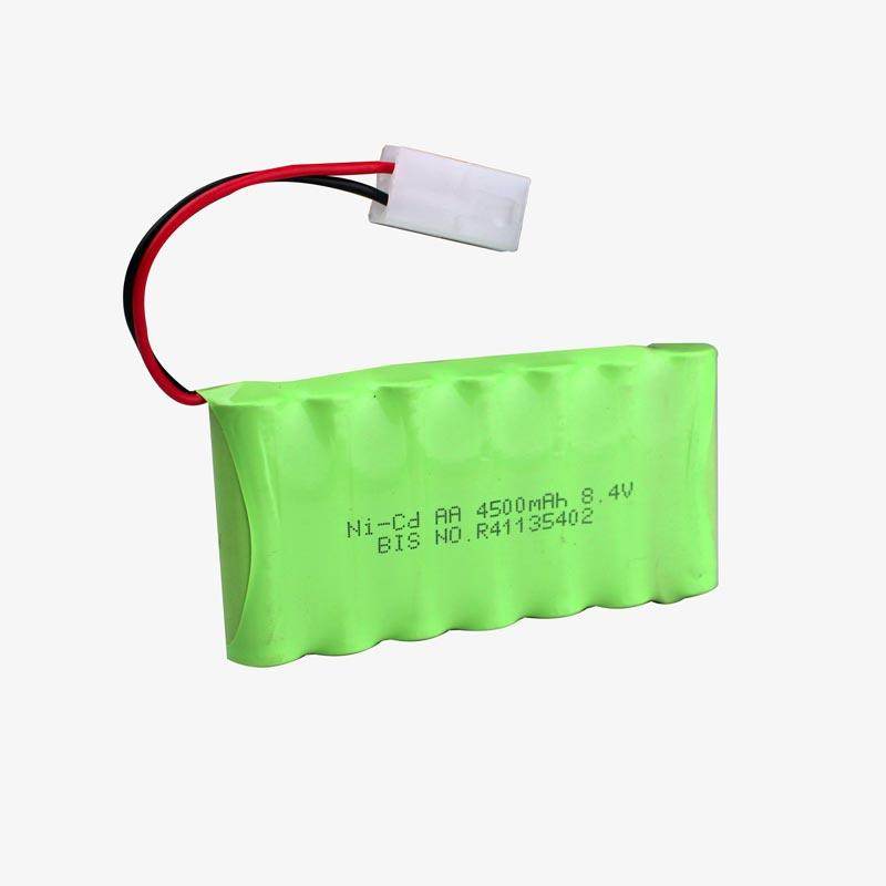 PATOYS 4500mAh 8.4v Ni Cd AA Cell Battery Pack with 2 pin C20 Connector for Cordless Phone Toys Car DIY Project Battery PATOYS