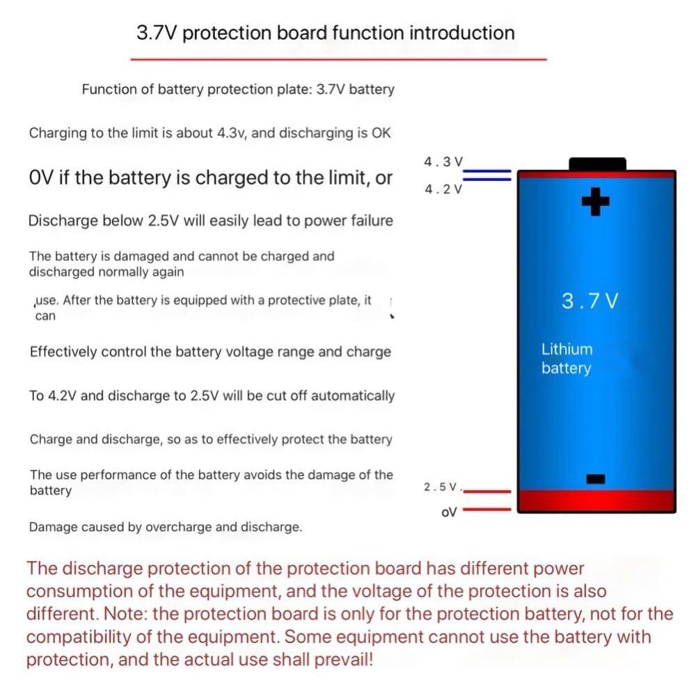 PATOYS | 600mAh 3.7V 14500 Li - ion Battery with BMS and SM Connector for rc toys soller battery - PATOYS