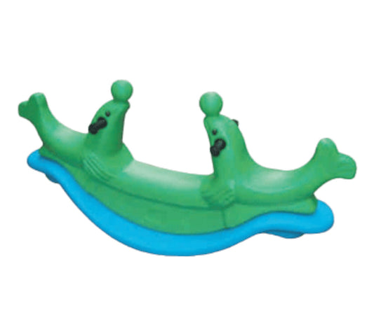 PATOYS | Green Dual Seal Animal Teeter Totter, seasaw Rocker Indoors for Boys and Girls Color May Vary - PATOYS - PATOYS