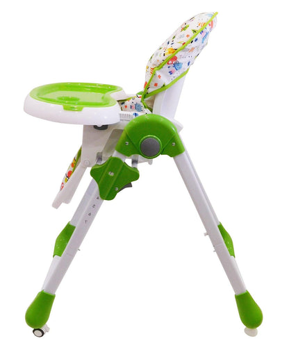 PATOYS | Asalvo 14900 High Chair with Wheels Jungle Print - Green - PATOYS