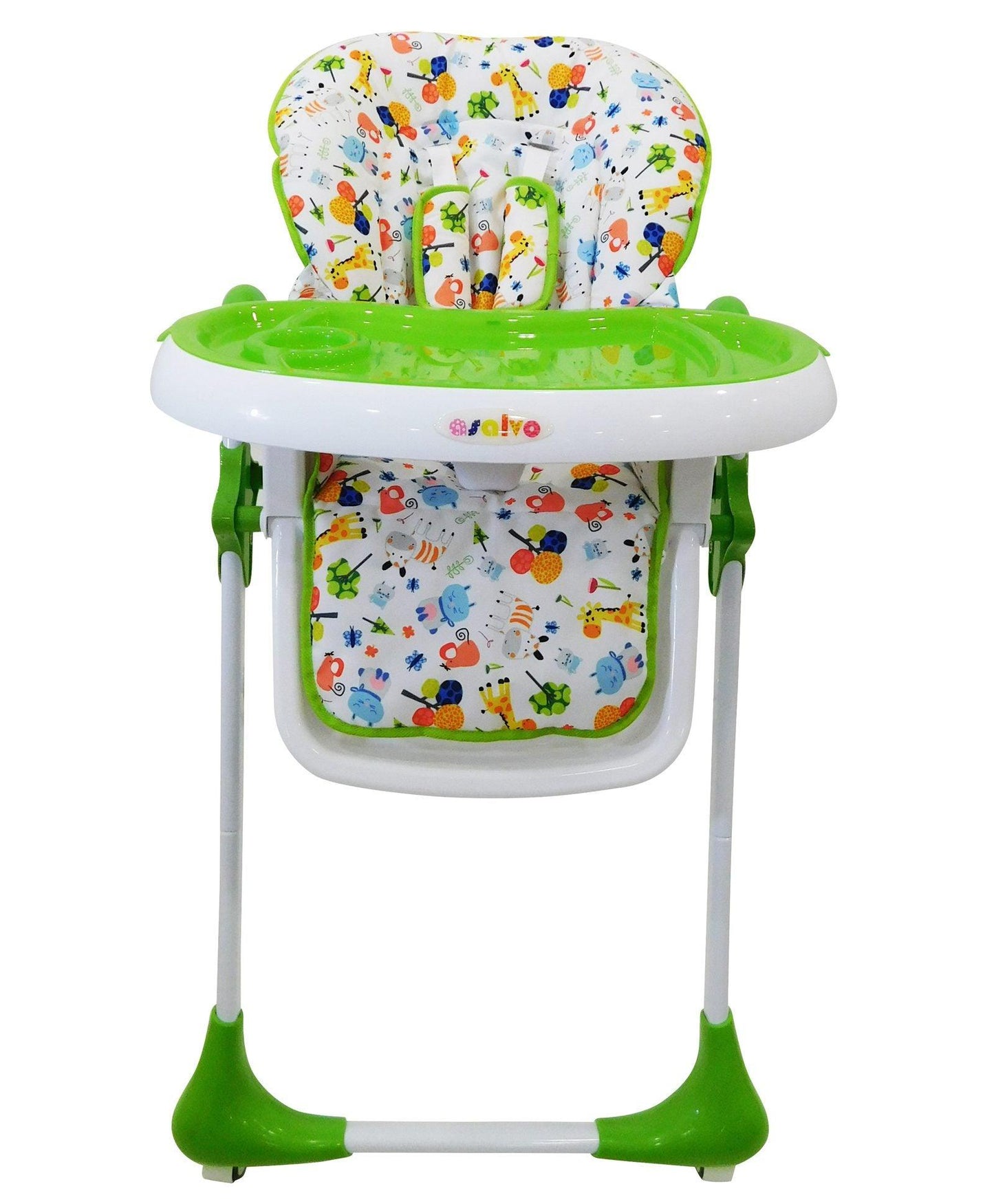 PATOYS | Asalvo 14900 High Chair with Wheels Jungle Print - Green - PATOYS