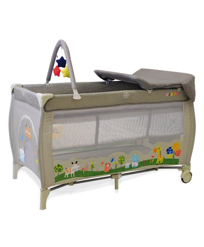 PATOYS | Asalvo | 15631 Travel Cot Complete Jungle Beige - PATOYS