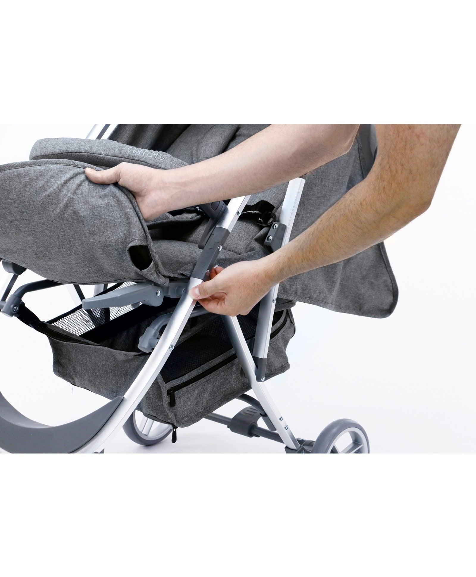 PATOYS | Asalvo | 16829 Stroller Cotton Grey - PATOYS