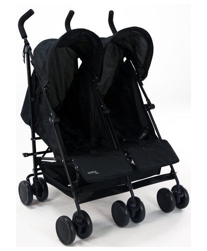 PATOYS | Asalvo Spain 14221 Double Stroller - Black - PATOYS