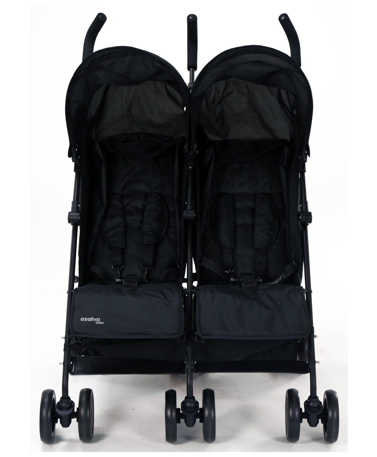 PATOYS | Asalvo Spain 14221 Double Stroller - Black - PATOYS