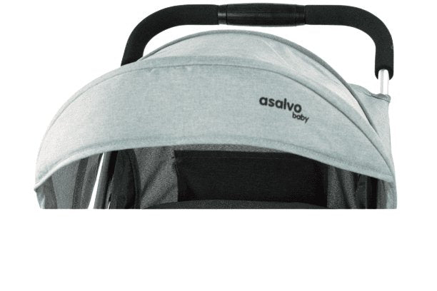 PATOYS | Asalvo Spain Moby Grey Stroller/Pram for Baby/Kids - PATOYS