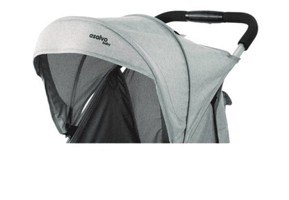 PATOYS | Asalvo Spain Moby Grey Stroller/Pram for Baby/Kids - PATOYS