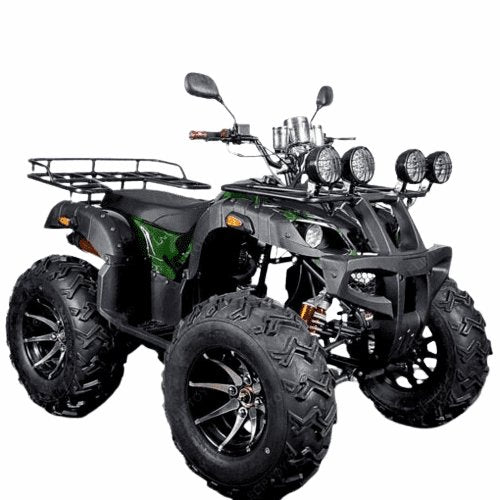 PATOYS | ATV bike, 200cc | 4 stroke engine | LED headlight | Rubber wheel | Off road vehicles- in India - Green - PATOYS