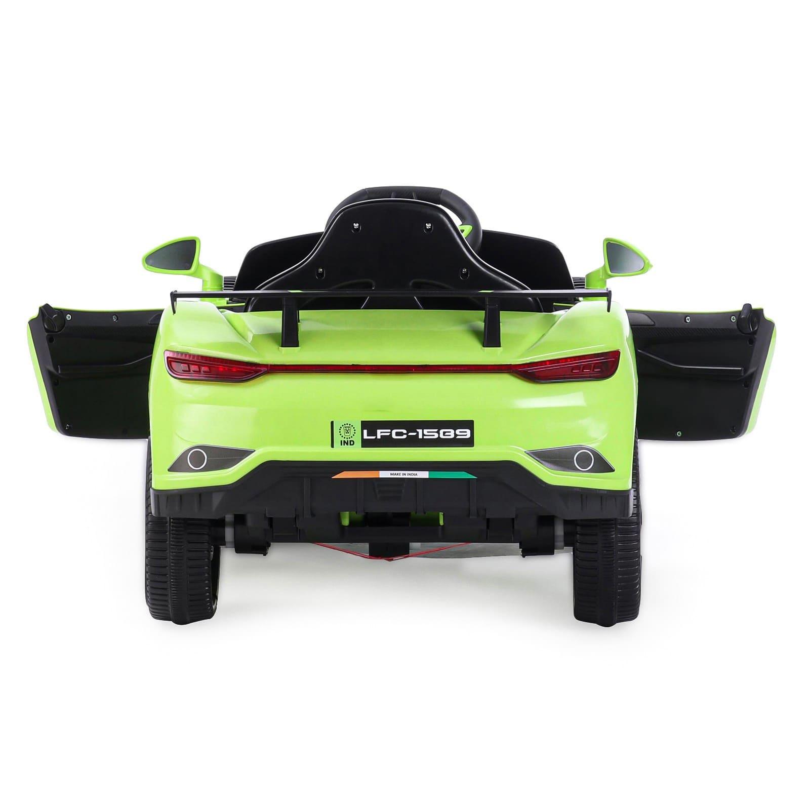 PATOYS | Battery Operated Ride On Car with Music and Lights | LFC - BDQ1589 - Green - PATOYS