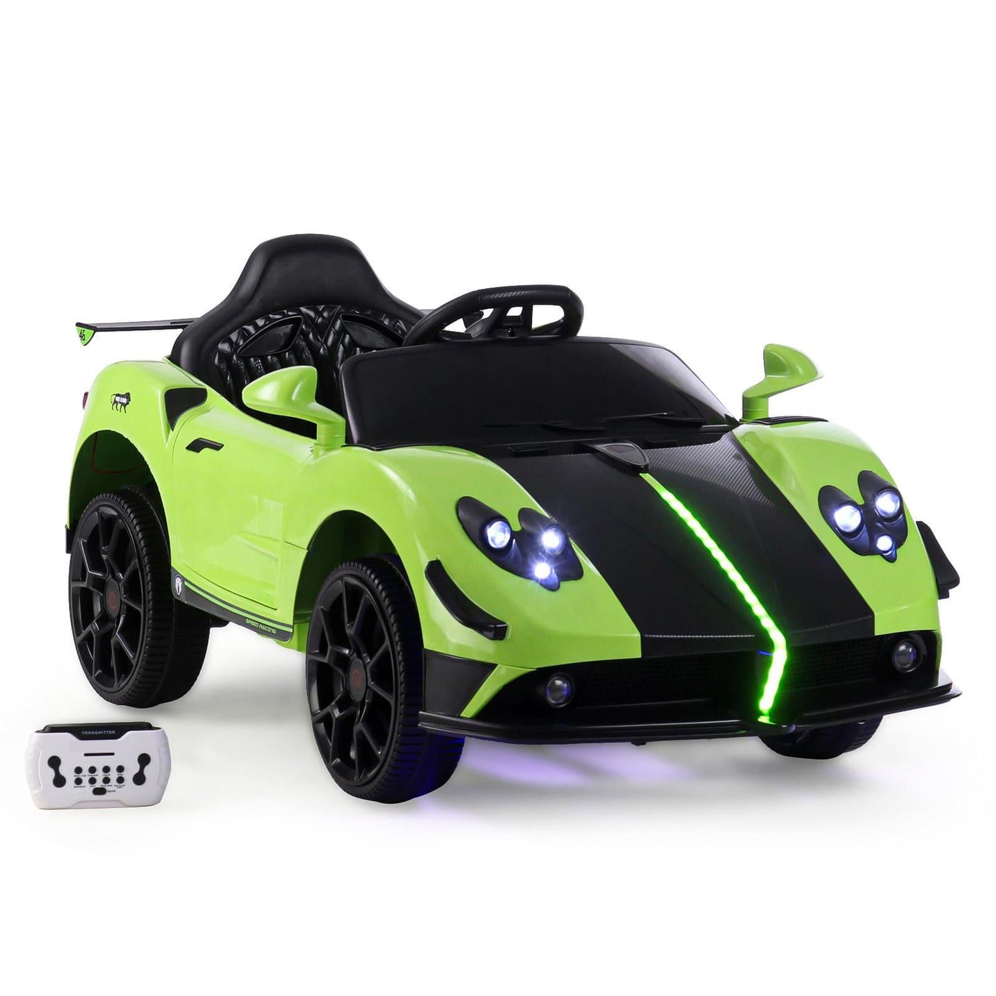 PATOYS | Battery Operated Ride On Car with Music and Lights | LFC - BDQ1589 - Green - PATOYS