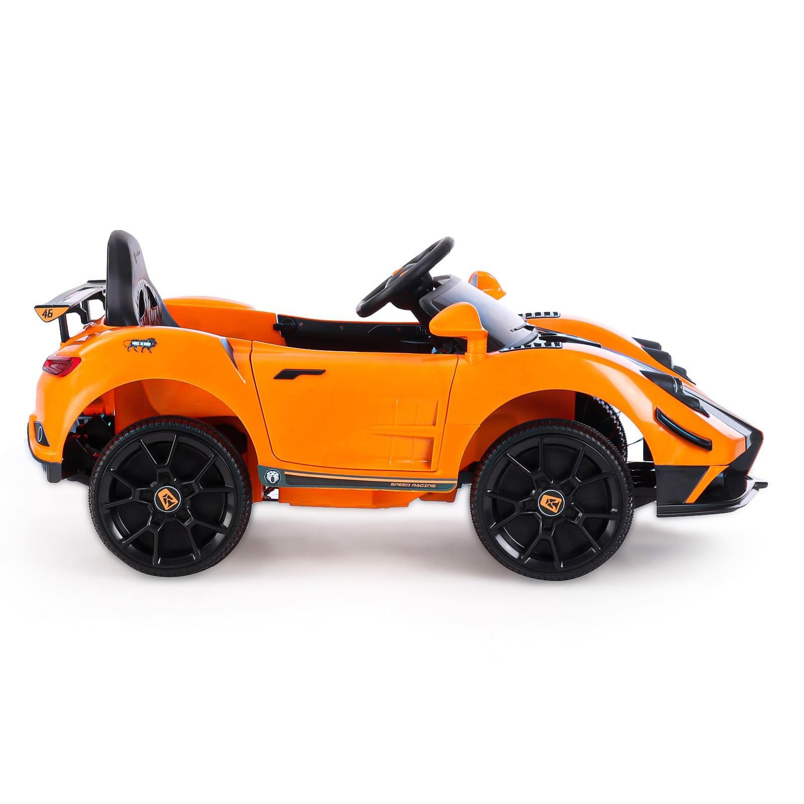 PATOYS | Battery Operated Ride On Car with Music and Lights | LFC - BDQ1589 - Orange - PATOYS