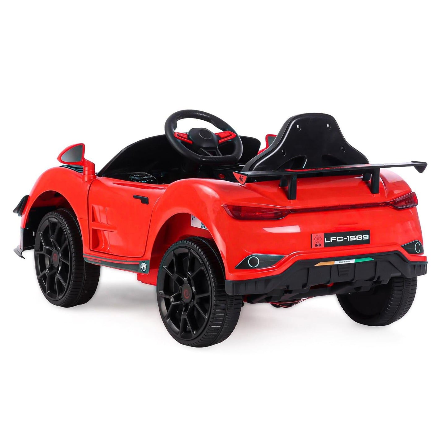 PATOYS | Battery Operated Ride On Car with Music and Lights | LFC - BDQ1589 - Red - PATOYS