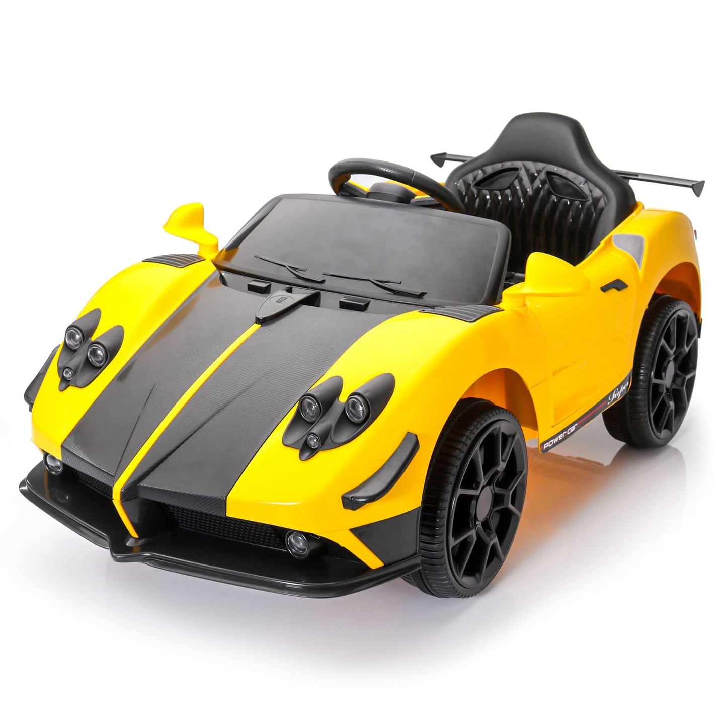 PATOYS | Battery Operated Ride On Car with Music and Lights | LFC - BDQ1589 - Yellow - PATOYS