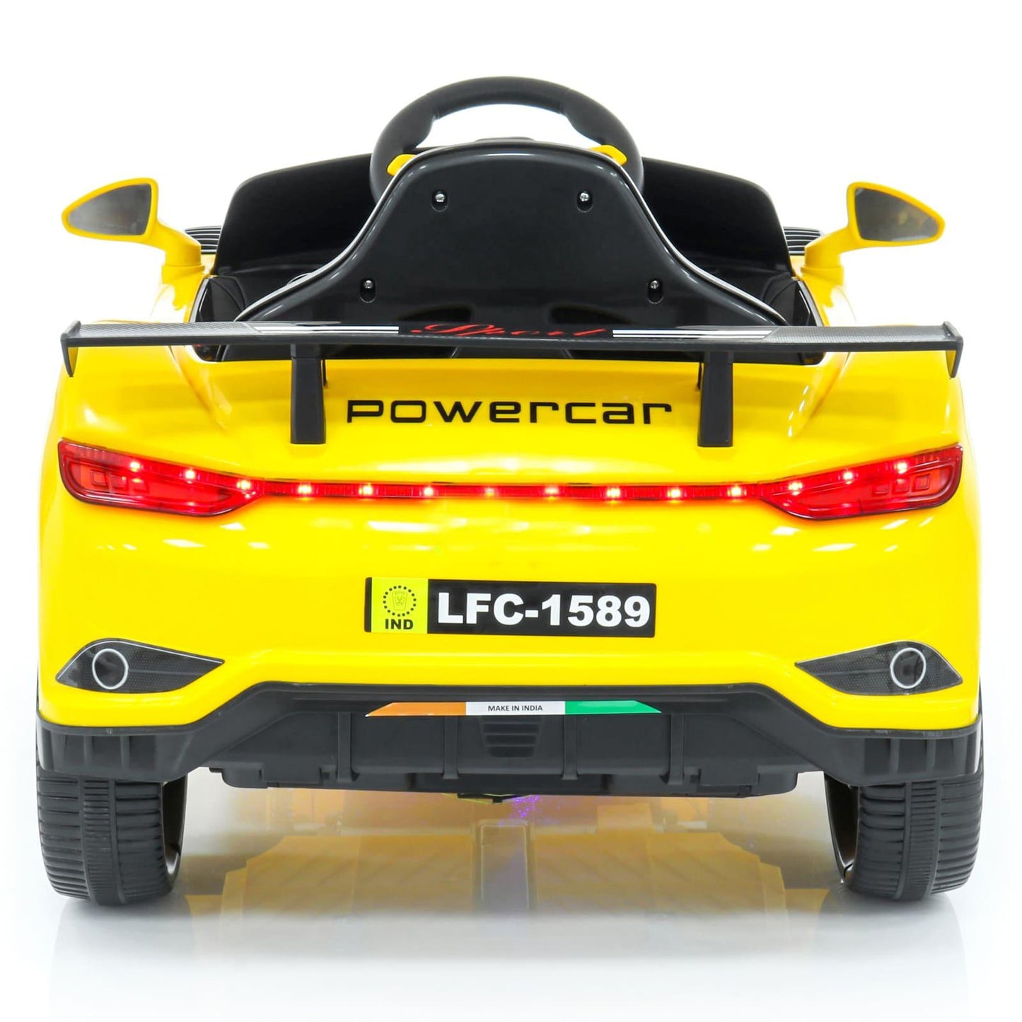 PATOYS | Battery Operated Ride On Car with Music and Lights | LFC - BDQ1589 - Yellow - PATOYS