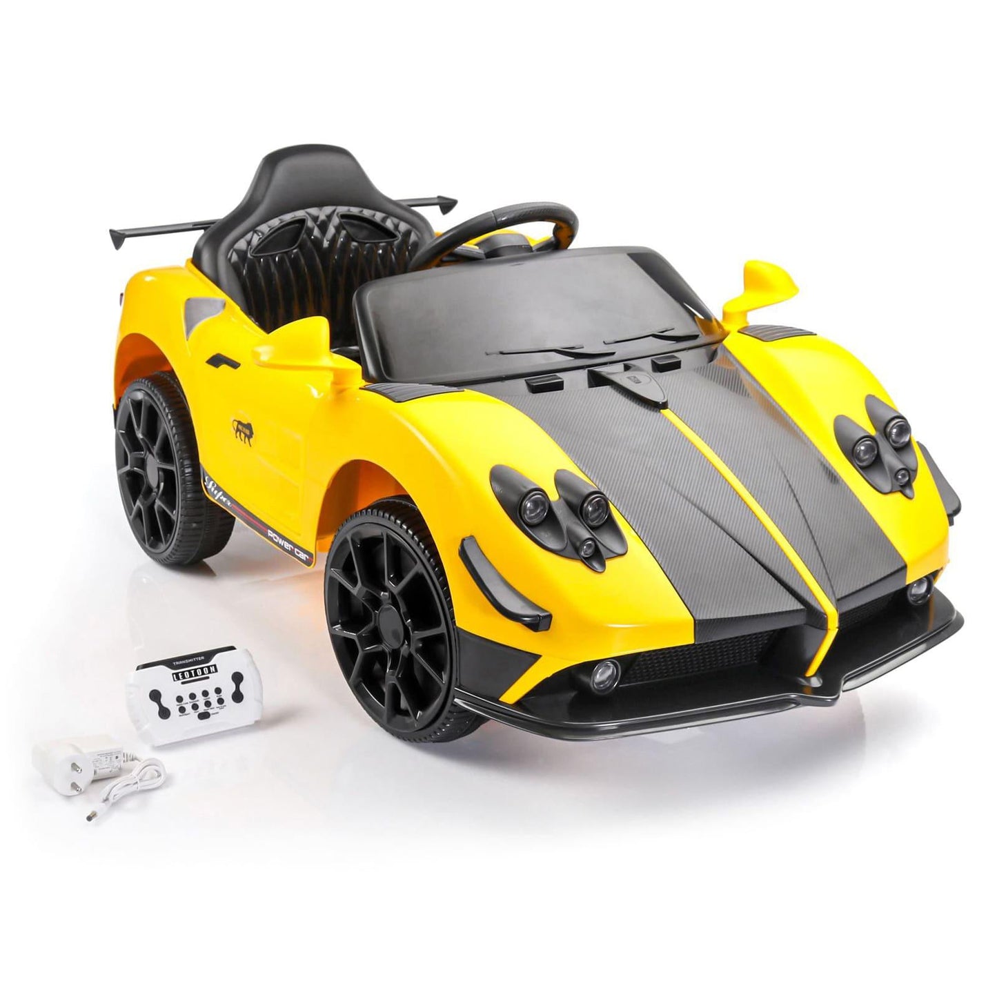 PATOYS | Battery Operated Ride On Car with Music and Lights | LFC - BDQ1589 - Yellow - PATOYS