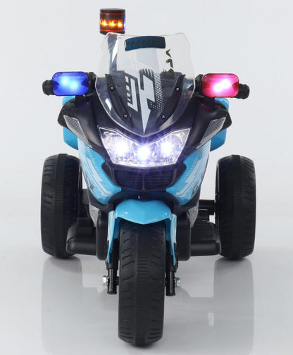 PATOYS | Battery Operated Three - Wheel Kids Police Bike (Multi Color) - PATOYS