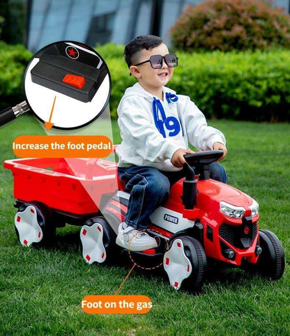 PATOYS | Children's Electric Tractor Off - Road Car Automobile Charging 4 Wheels Motorcar Ride Cars - PATOYS