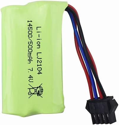 PATOYS | D10 7.4v 500mAh SM2P 4pin Connector Battery Rechargeable for RC Toys Model - PATOYS