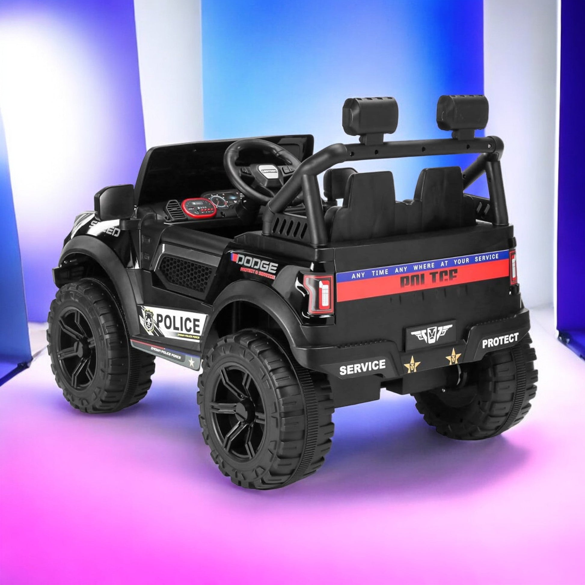 PATOYS | Eleanor Ride on Jeep SUV Police Car For upto 7 years kids Speed-888 - PATOYS - PATOYS