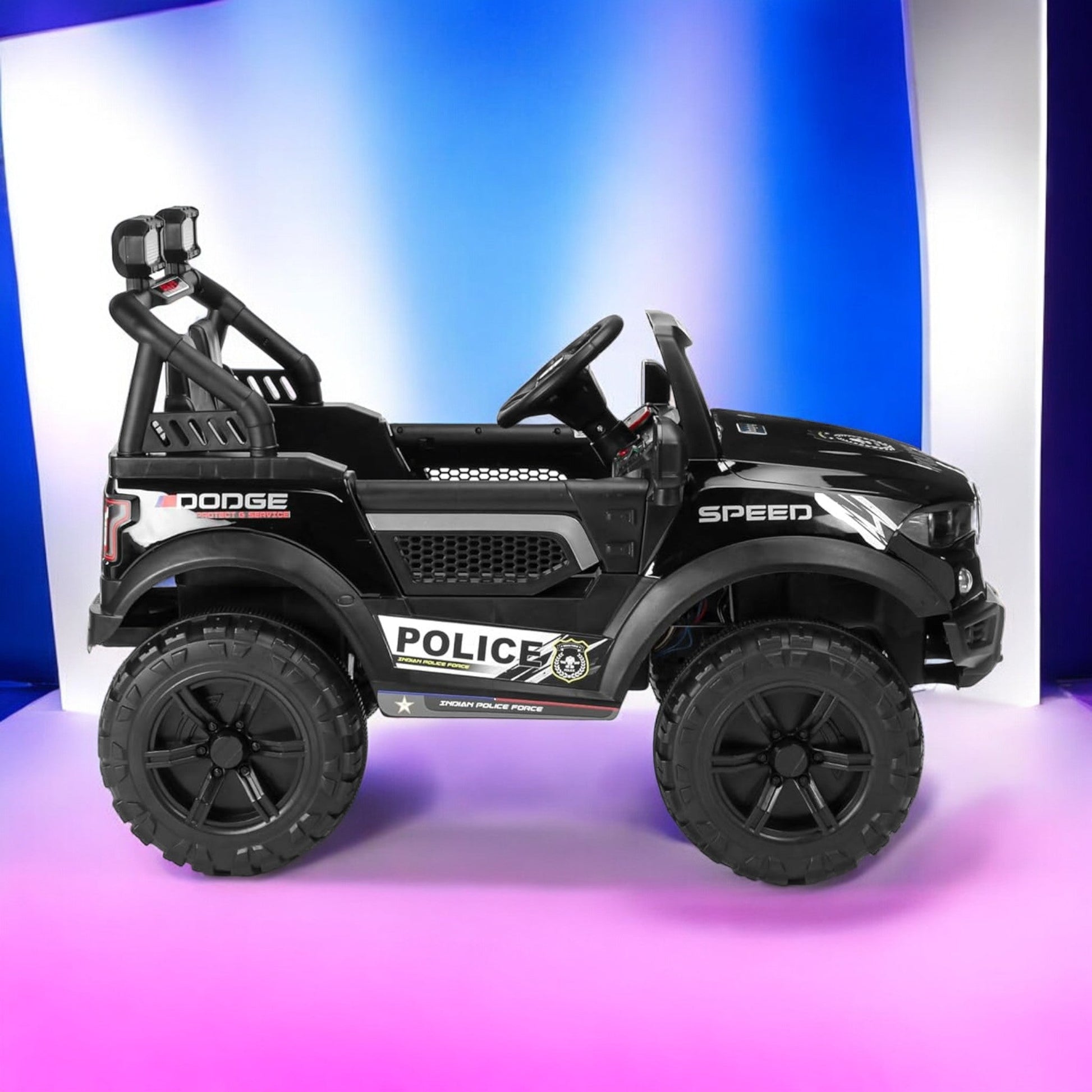 PATOYS | Eleanor Ride on Jeep SUV Police Car For upto 7 years kids Speed-888 - PATOYS - PATOYS