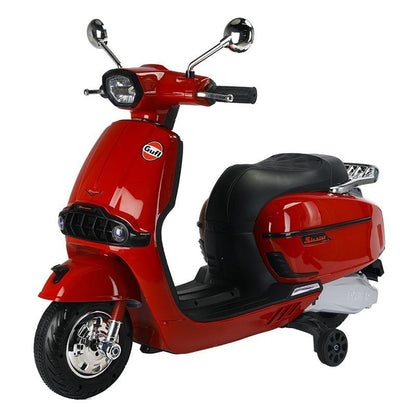 PATOYS | Gulf Battery Operated Vespa type ride on bike for kids 2Motor foot race big size scooter - PATOYS