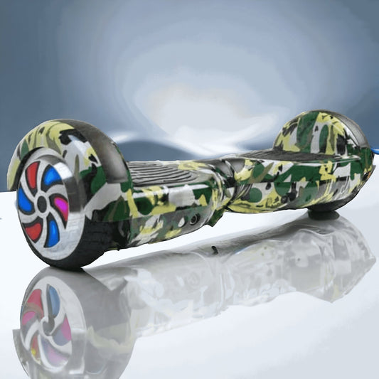 PATOYS | H6+ Green Military Hoverboard balancing wheel with Remote, Bag and Long Range Battery - PATOYS