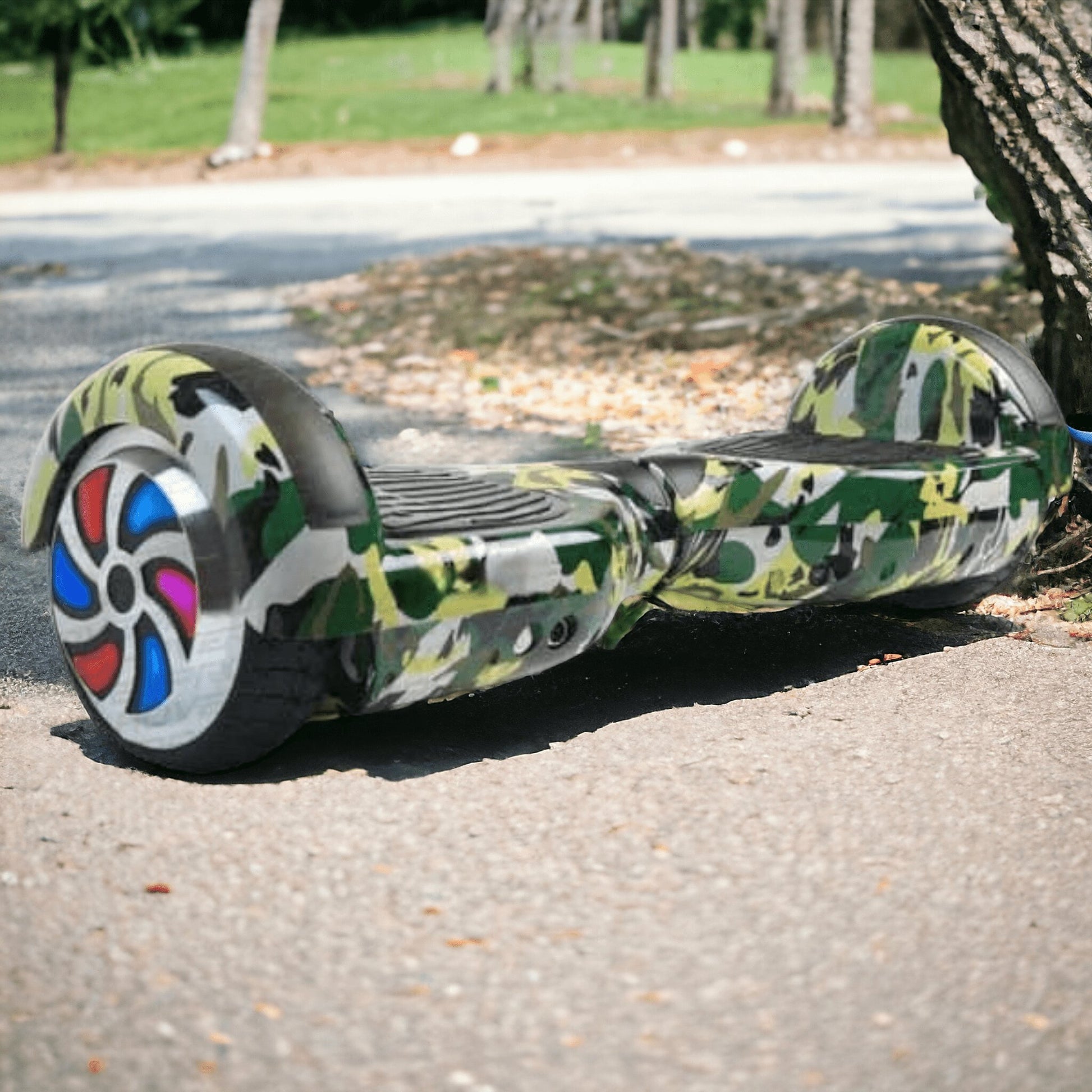 PATOYS | H6+ Green Military Hoverboard balancing wheel with Remote, Bag and Long Range Battery - PATOYS