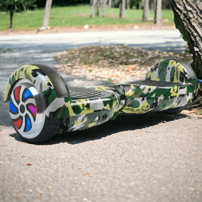 PATOYS | H6+ Green Military Hoverboard balancing wheel with Remote, Bag and Long Range Battery - PATOYS