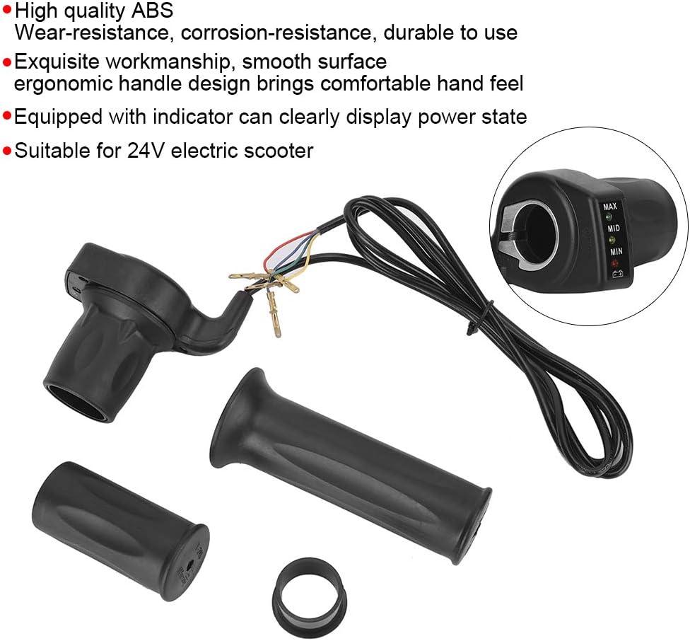 PATOYS | Half - Twist Throttle Accelerator, 24V Assembly 4 - Wire Hand Grip Cable Set for Electric Scooter with Indicator - PATOYS