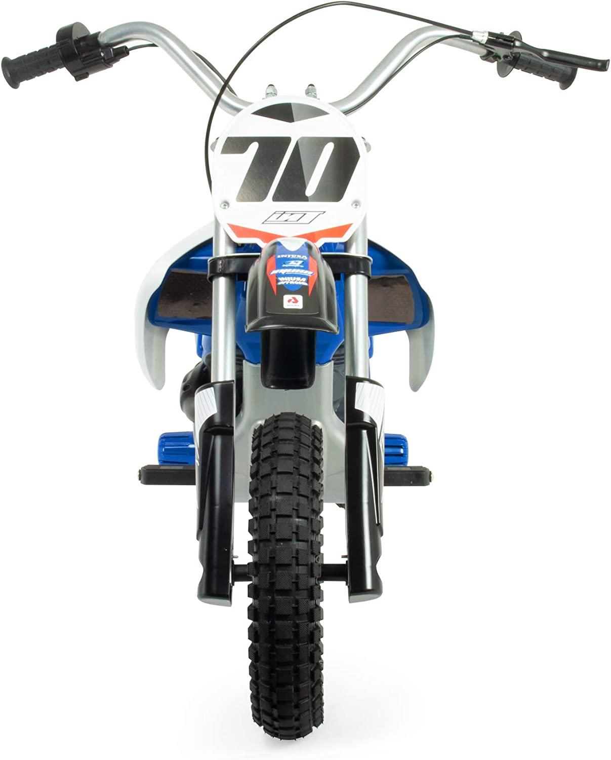 PATOYS | Injusa | Blue Fighter Motorcycle 24 Volt dirt bike for Children with Electric Brake Model: 6832 - PATOYS - PATOYS