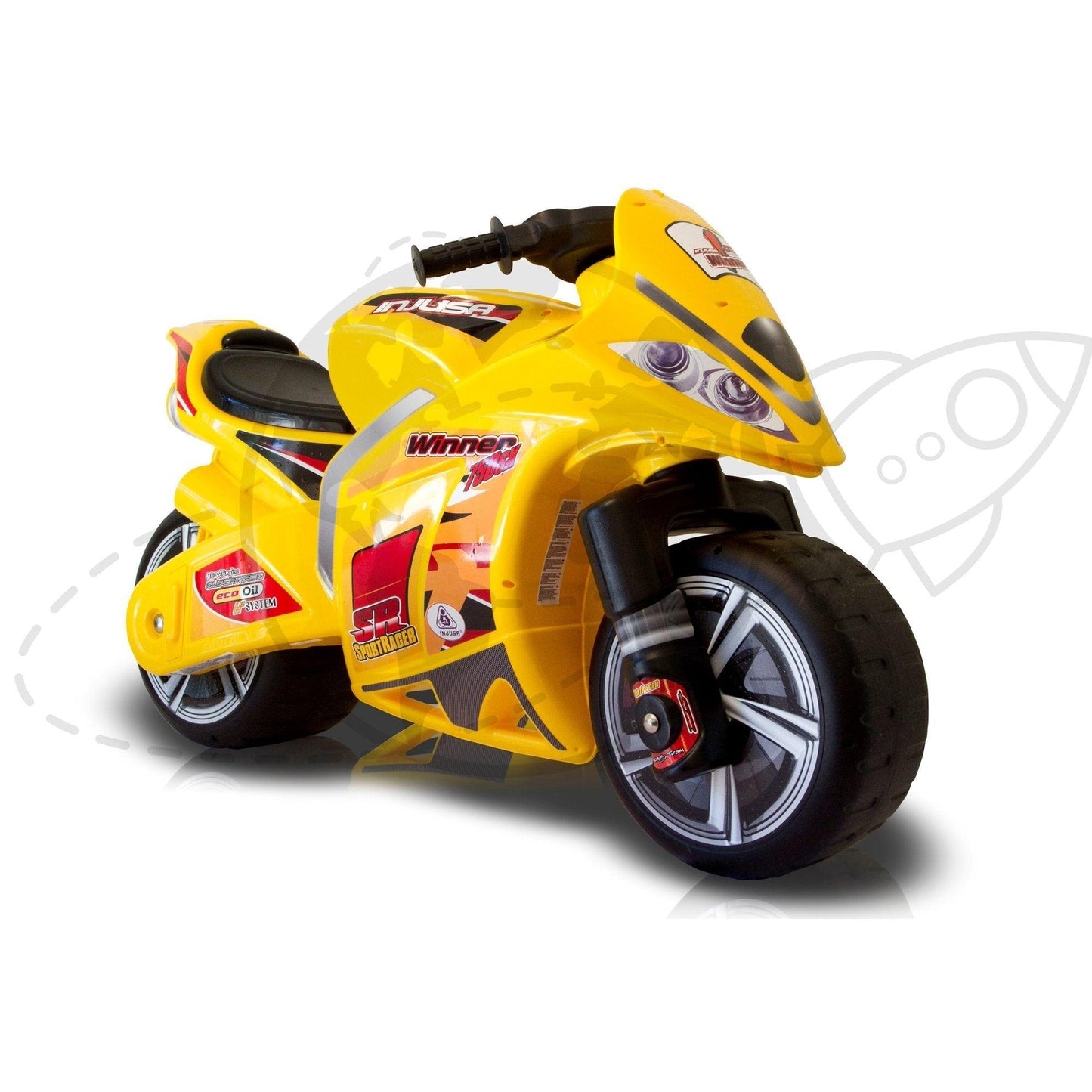 PATOYS | Injusa | Foot to Floor Winner Ride - on Yellow Recommended for Children 3+ - PATOYS