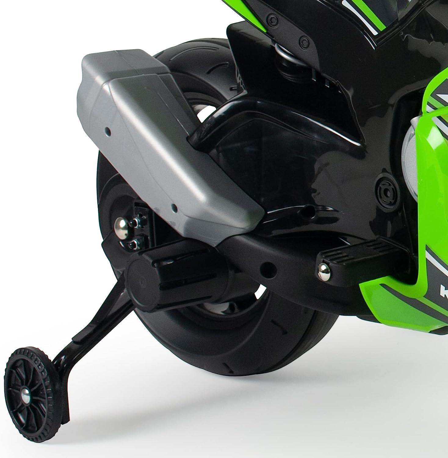 PATOYS Injusa Licensed MOTO ZX10 Ninja Kawasaki Battery Operated 12 volt dirt Bike for