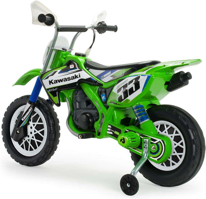 PATOYS | Injusa | Motorcycle electric 12V Officially Licensed Kawasaki dirt bike with powerful engine, handle and sporty design (6835) 3+ years - PATOYS