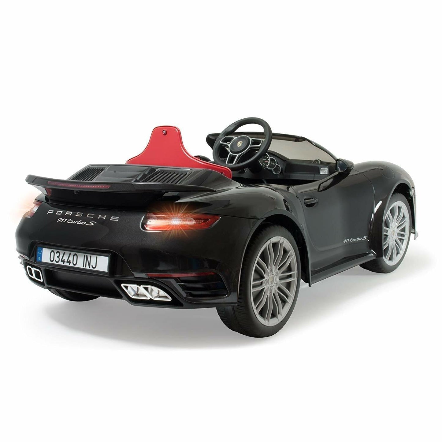 PATOYS | Injusa | Official Licensed Porsche12V Car for Kids 911 Turbo S Special Black Edition - PATOYS