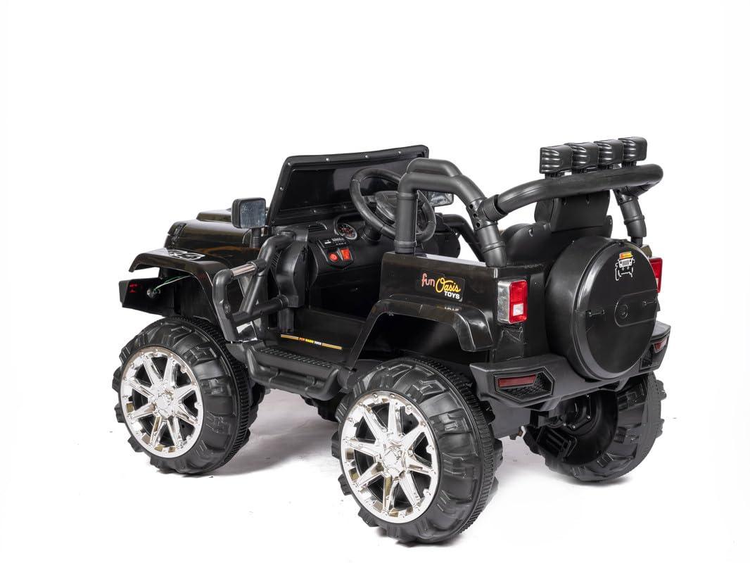 PATOYS | Kids Battery Operated 4x4 Big Size Jeep 12V Battery Jeep Battery Operated Ride On Jeep - PATOYS